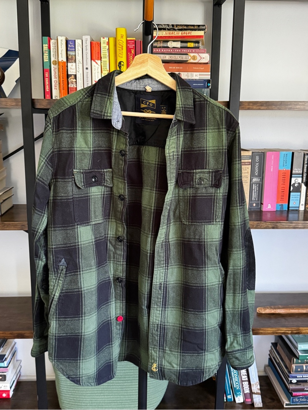 Urban Outfitters • Green and Black Plaid Button-Down Shirt